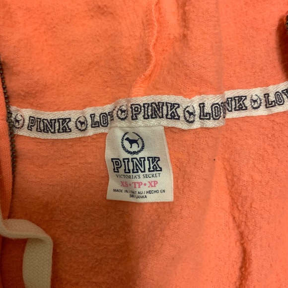 VS PINK Full Zip lightweight hooded jacket XS - Picture 3 of 4